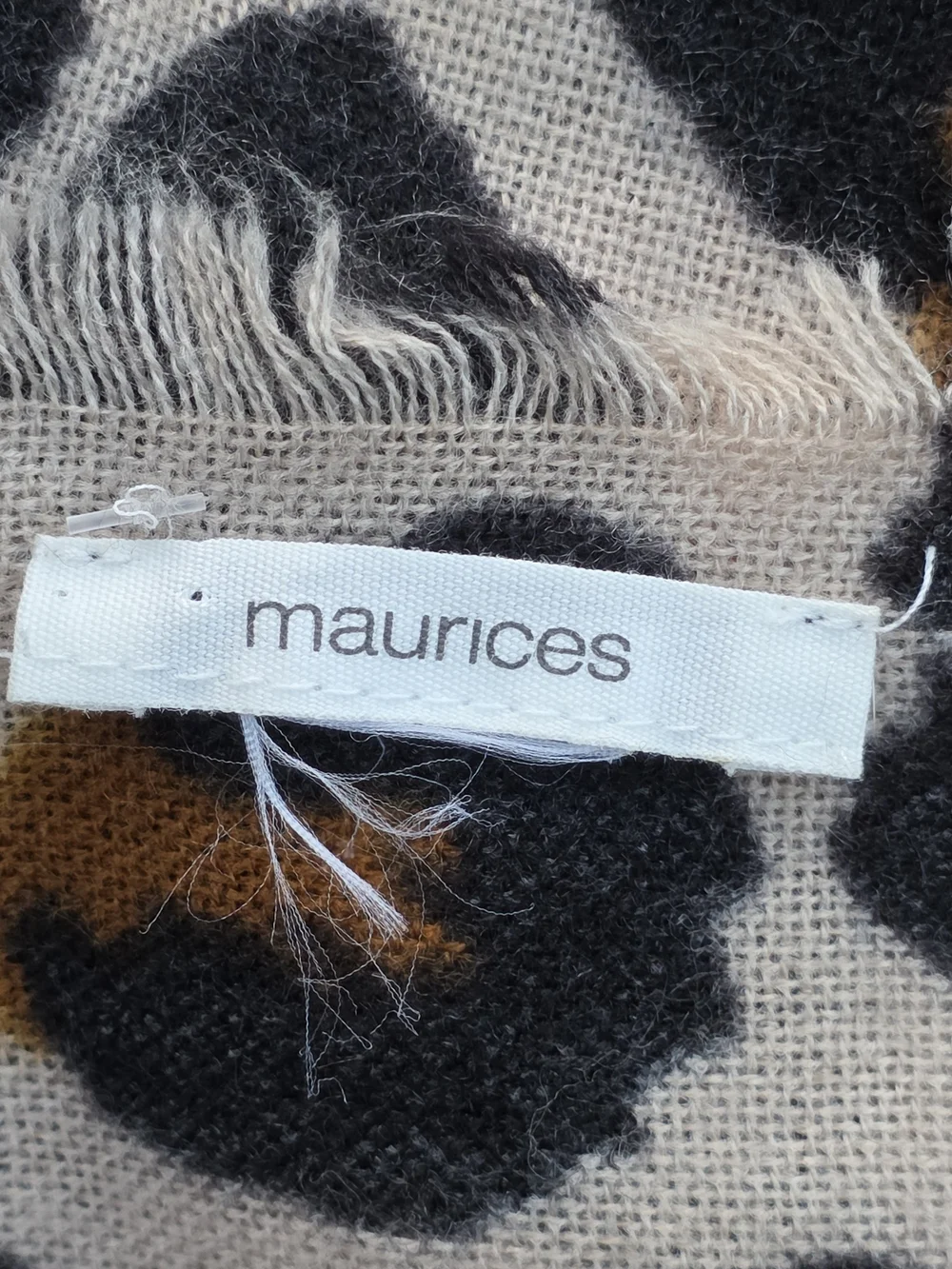 Maurices Oversized Leopard Print Blanket Scarf